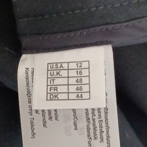 Brooks Brothers Caroline Fit Navy Blue 100% Wool Dress Pants Trousers Womens 12 - Picture 10 of 10